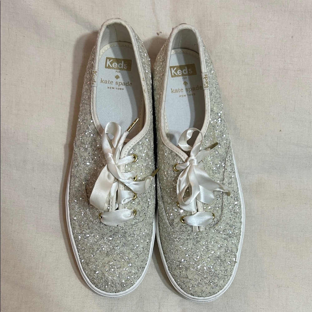 Kate Spade Glitter Sneakers - Silver